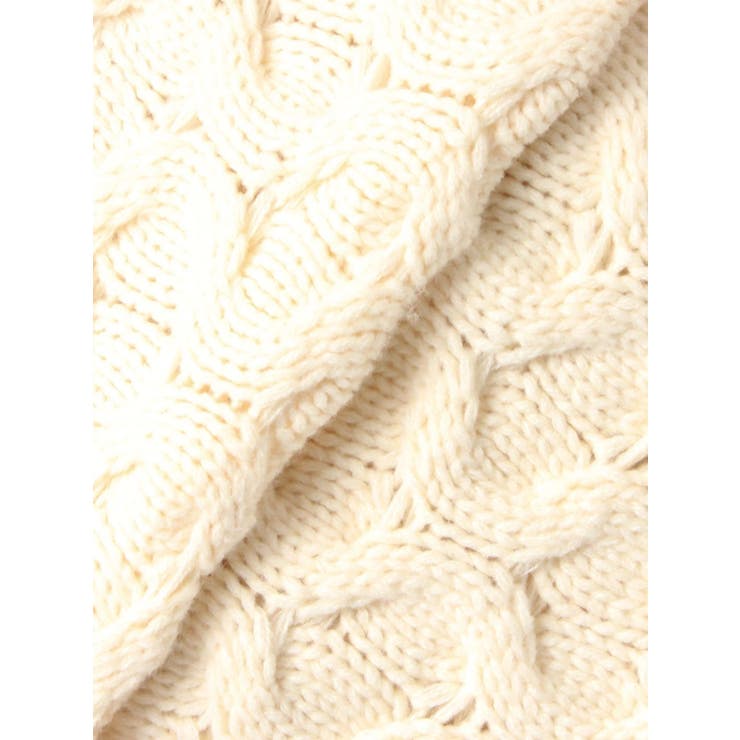 ケーブルクルーネックニットトップス | GYDA | 詳細画像30 