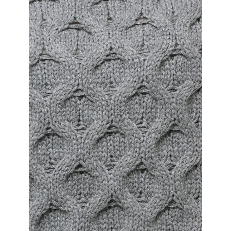 ケーブルクルーネックニットトップス | GYDA | 詳細画像32 