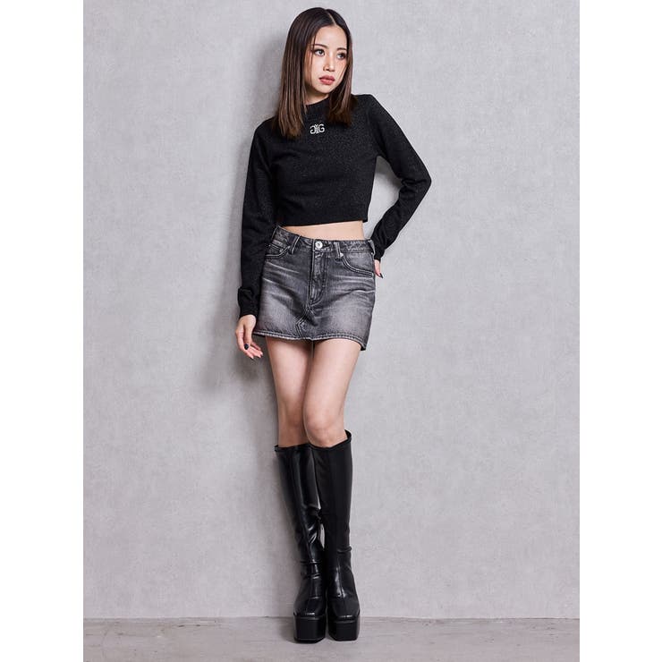 Symmetry GYDAラメニットトップス[品番：MKSW0067594]｜GYDA（ジェイダ