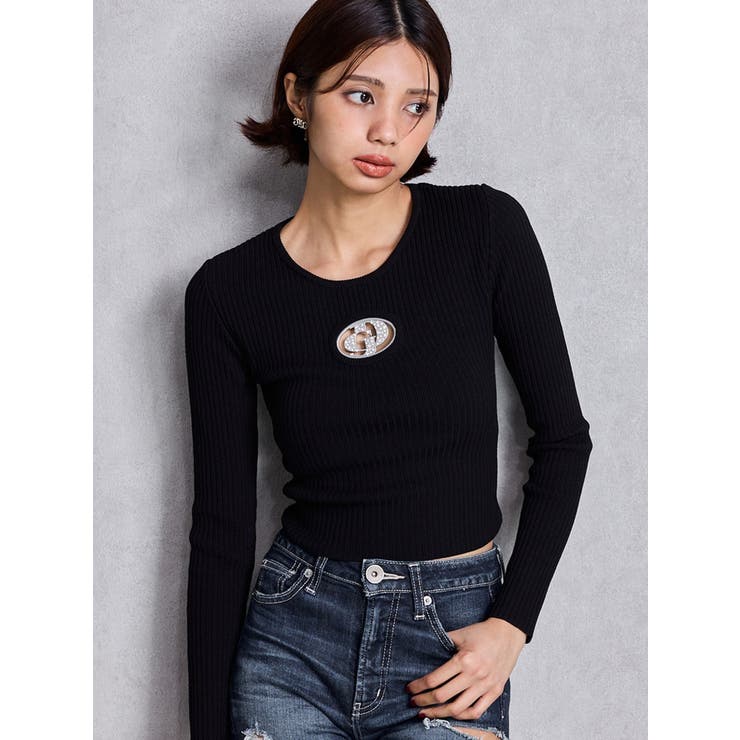 GD bijou MOLD ニットトップス | GYDA | 詳細画像2 