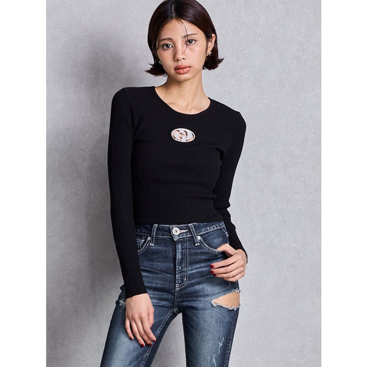 GD bijou MOLD ニットトップス | GYDA | 詳細画像3 