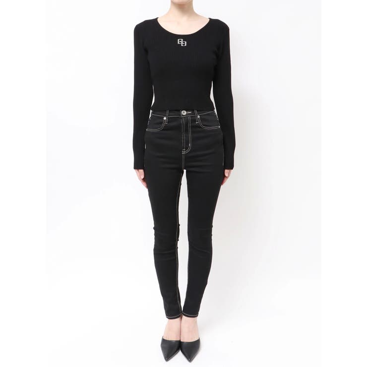 GGプレートlong sleeveニットトップス | GYDA | 詳細画像26 