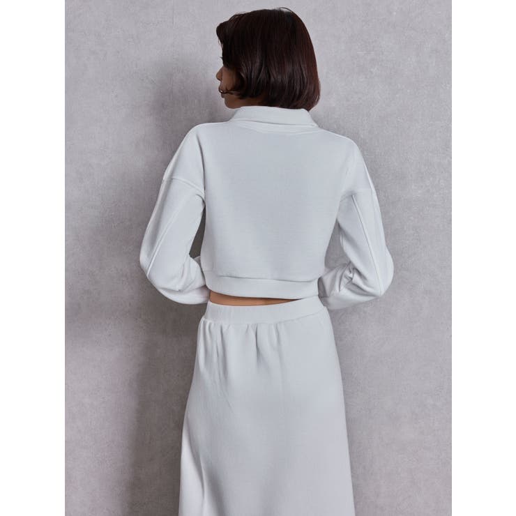 sacred edge crossハーフZIPショートスウェットトップス | GYDA | 詳細画像11 