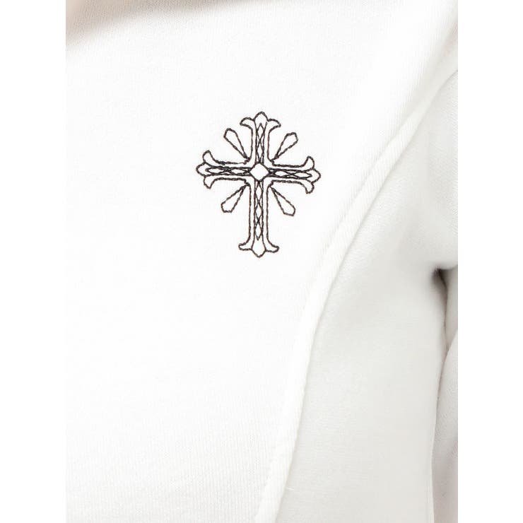 sacred edge crossハーフZIPショートスウェットトップス | GYDA | 詳細画像24 