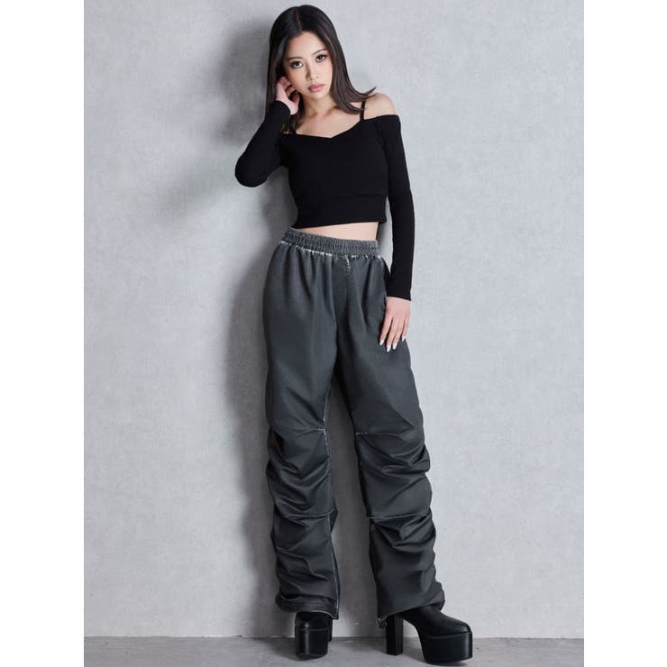 カシュクールデザインオフショルトップス | GYDA | 詳細画像8 