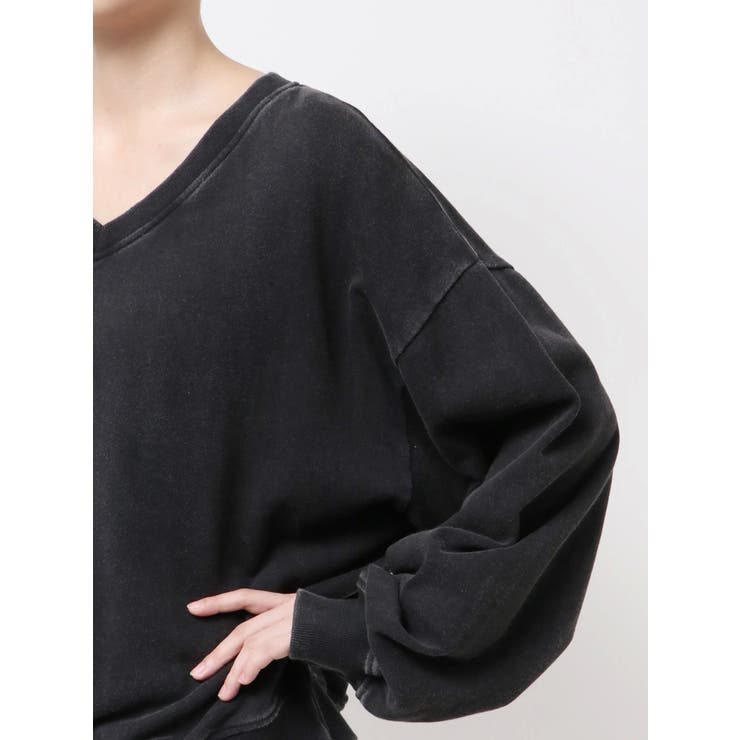 VネックSMIRK BUNNYスウェットトップス | GYDA | 詳細画像25 