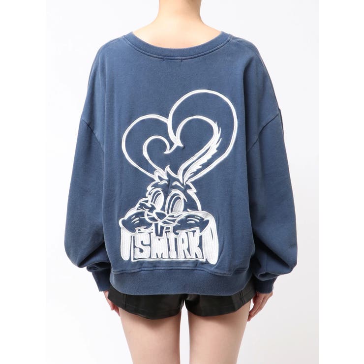 VネックSMIRK BUNNYスウェットトップス | GYDA | 詳細画像30 