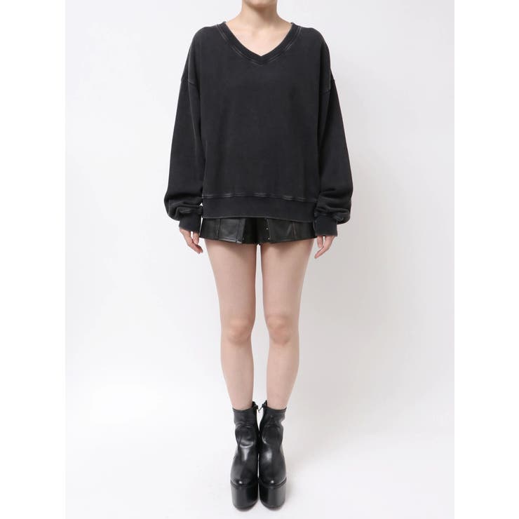 VネックSMIRK BUNNYスウェットトップス | GYDA | 詳細画像31 