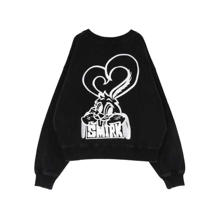 VネックSMIRK BUNNYスウェットトップス[品番：MKSW0068179]｜GYDA