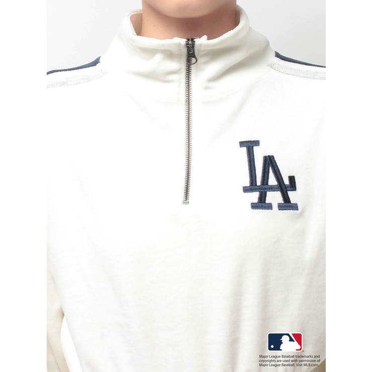 GYDA［MLB］2ラインハーフZIPショートトップス[品番：MKSW0068229
