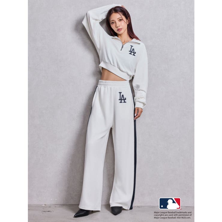 GYDA［MLB］2ラインハーフZIPショートトップス | GYDA | 詳細画像4 