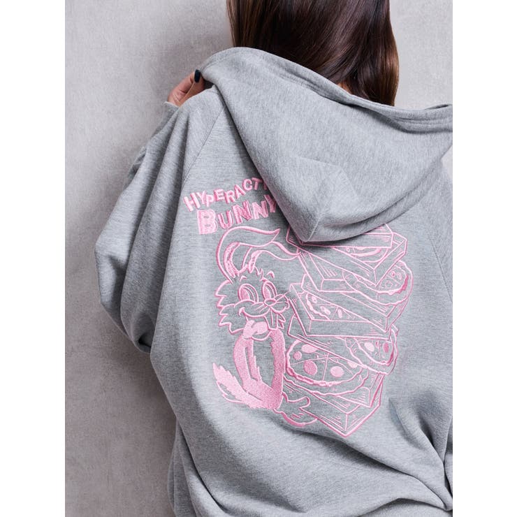 グレー | HYPERACTIVE BUNNYスウェットパーカー | GYDA
