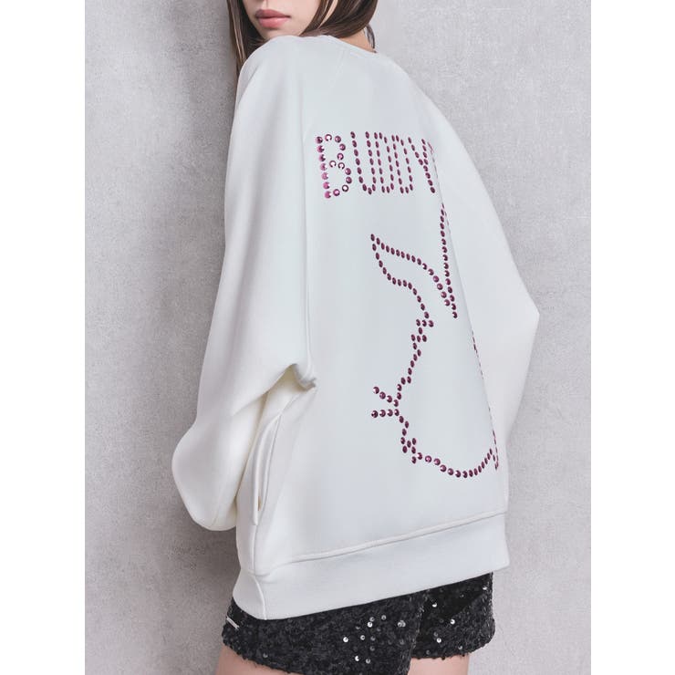オフホワイト | BUDDYED BUNNY STUDS BIGプルオーバー | GYDA