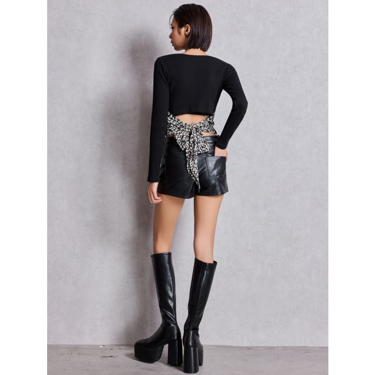 レオパードBACKリボンテレコロンT | GYDA | 詳細画像10 