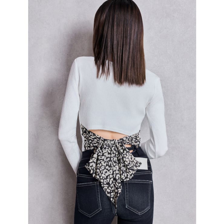 レオパードBACKリボンテレコロンT | GYDA | 詳細画像2 