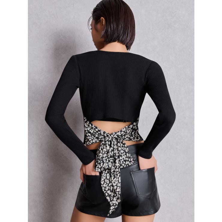 レオパードBACKリボンテレコロンT | GYDA | 詳細画像8 