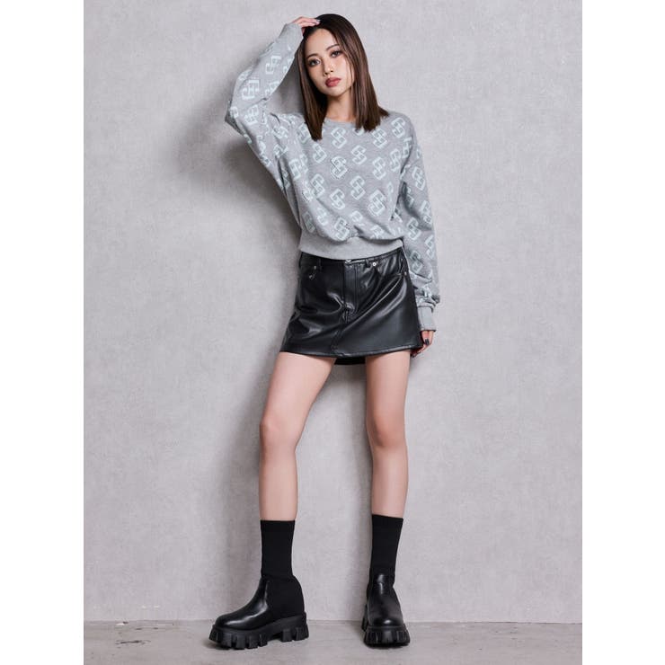 GG pattern bijouスウェットトップス | GYDA | 詳細画像12 