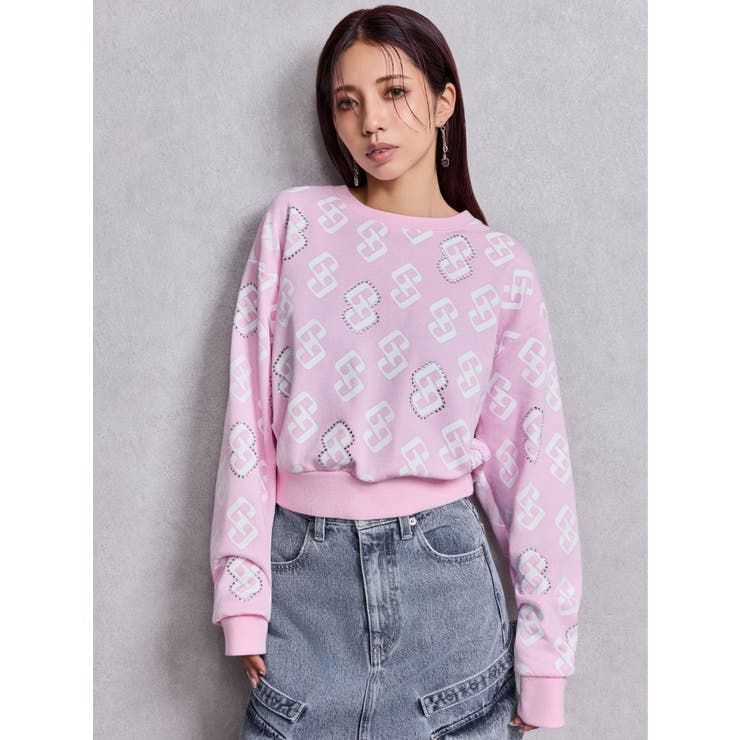 GG pattern bijouスウェットトップス | GYDA | 詳細画像15 