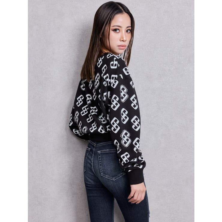 GG pattern bijouスウェットトップス | GYDA | 詳細画像4 