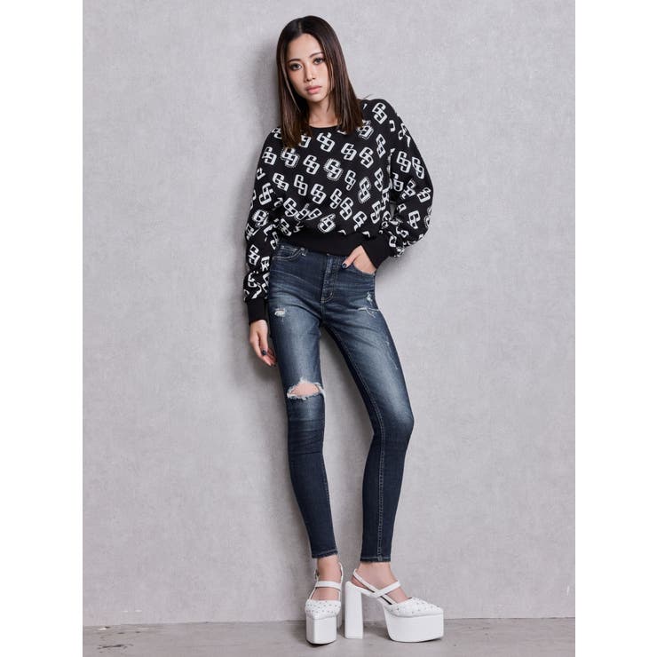 GG pattern bijouスウェットトップス | GYDA | 詳細画像6 