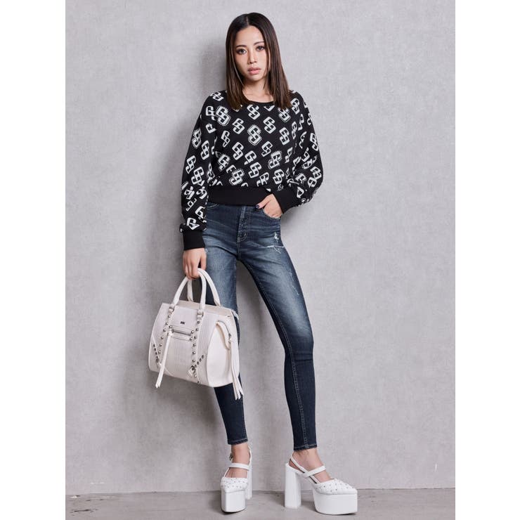 GG pattern bijouスウェットトップス | GYDA | 詳細画像7 