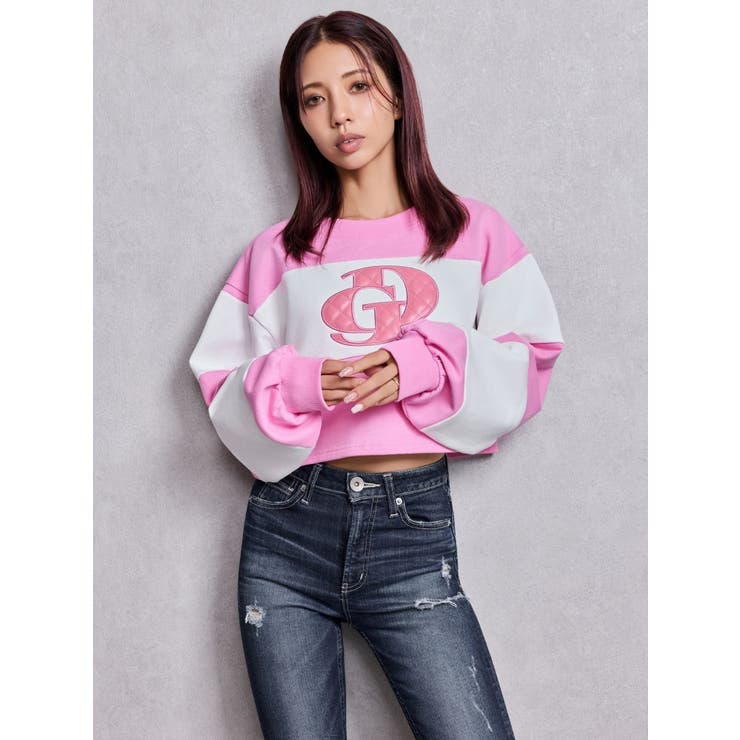 GD fake leather patch shortトップス | GYDA | 詳細画像13 