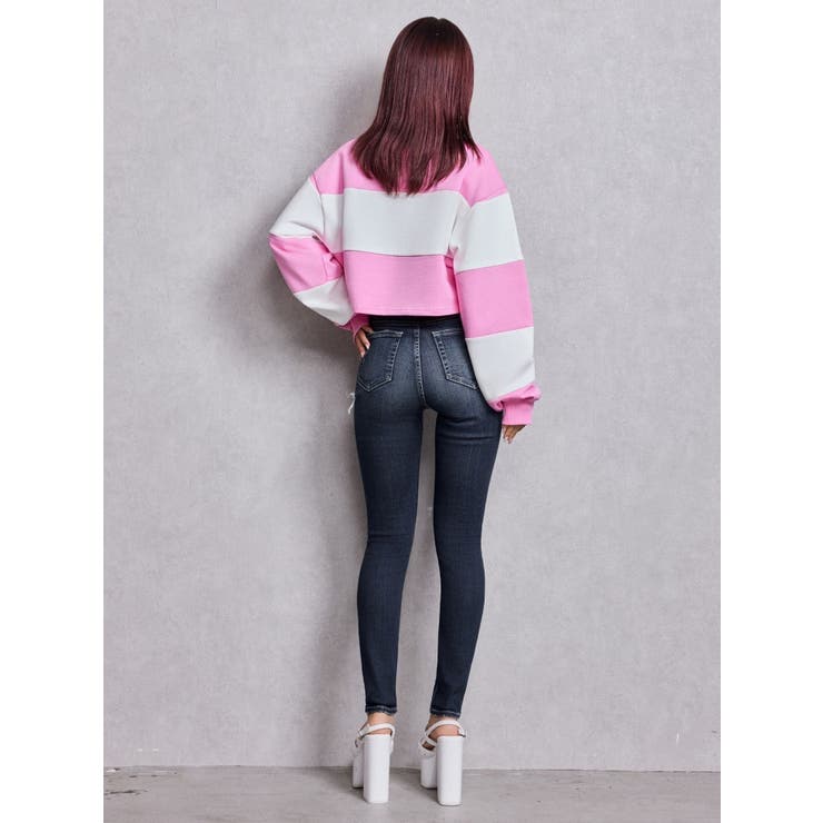 GD fake leather patch shortトップス | GYDA | 詳細画像17 