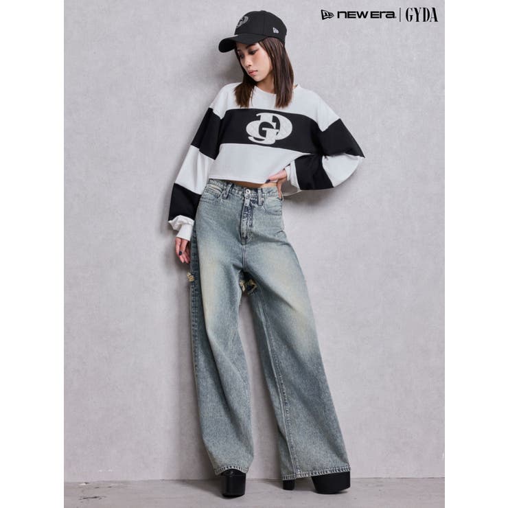 GD fake leather patch shortトップス | GYDA | 詳細画像5 