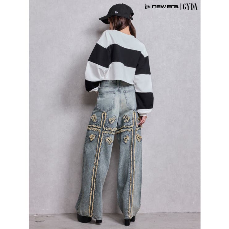 GD fake leather patch shortトップス | GYDA | 詳細画像6 