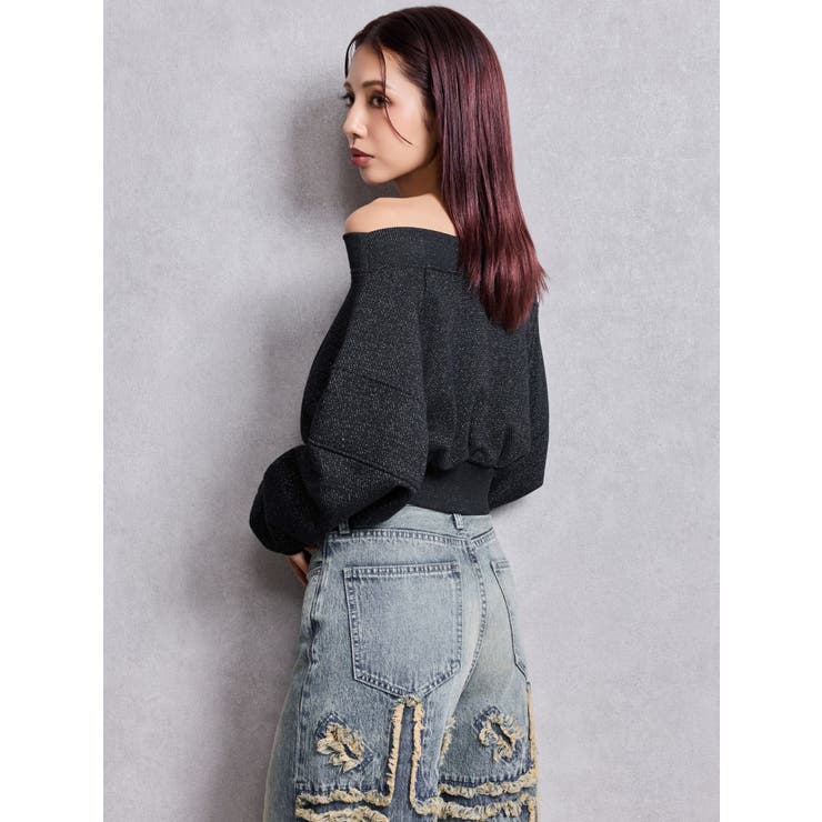 GG shortラメトップス | GYDA | 詳細画像3 