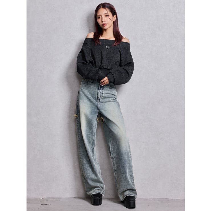 GG shortラメトップス | GYDA | 詳細画像4 