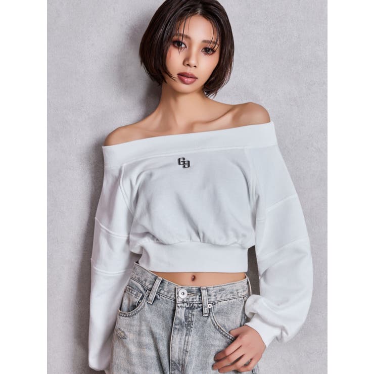 GG short スウェットトップス | GYDA | 詳細画像16 