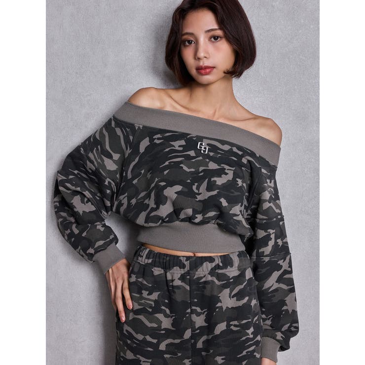 GG short スウェットトップス | GYDA | 詳細画像2 