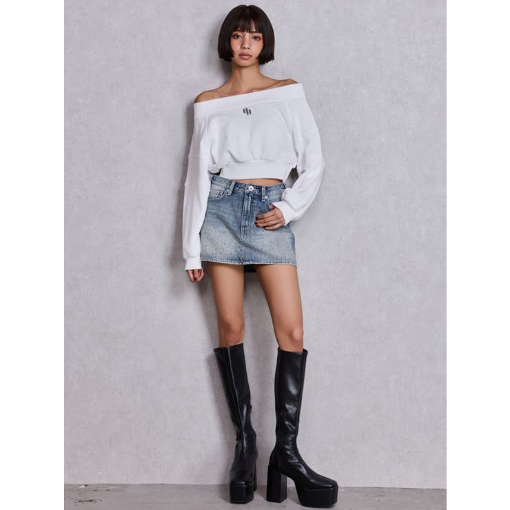 GG short スウェットトップス | GYDA | 詳細画像20 