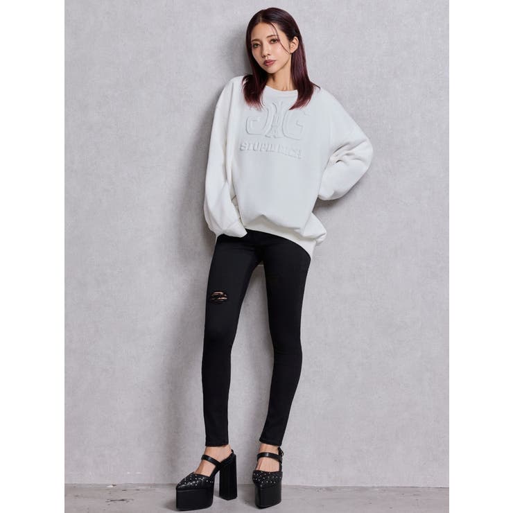 Symmetry GYDAロゴembossトップス | GYDA | 詳細画像4 