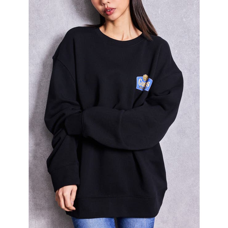ブラック | GUESS GJ CN REG ROYAL CREWNECK | GYDA