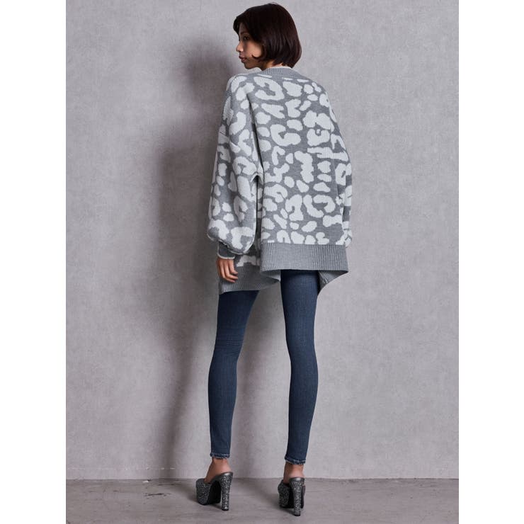 ラメGレオパードニットカーディガン | GYDA | 詳細画像10 