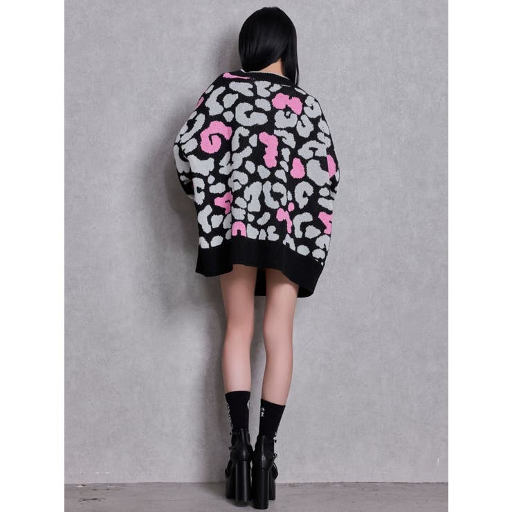 ラメGレオパードニットカーディガン | GYDA | 詳細画像15 