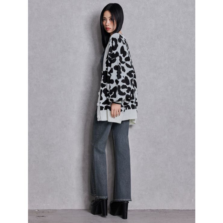 ラメGレオパードニットカーディガン | GYDA | 詳細画像18 