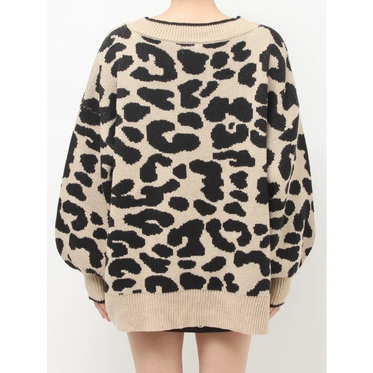 ラメGレオパードニットカーディガン | GYDA | 詳細画像21 