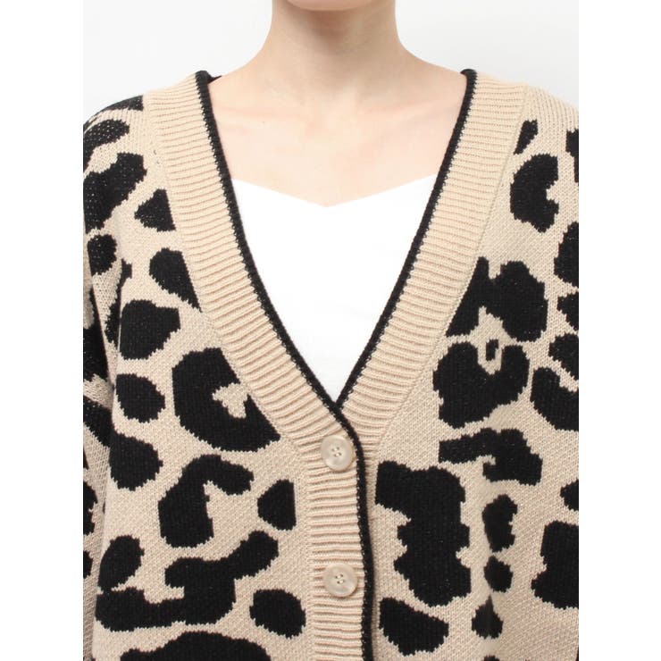ラメGレオパードニットカーディガン | GYDA | 詳細画像22 