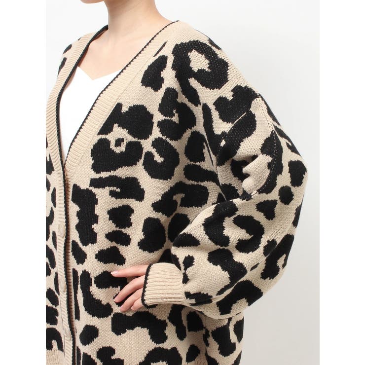 ラメGレオパードニットカーディガン | GYDA | 詳細画像23 