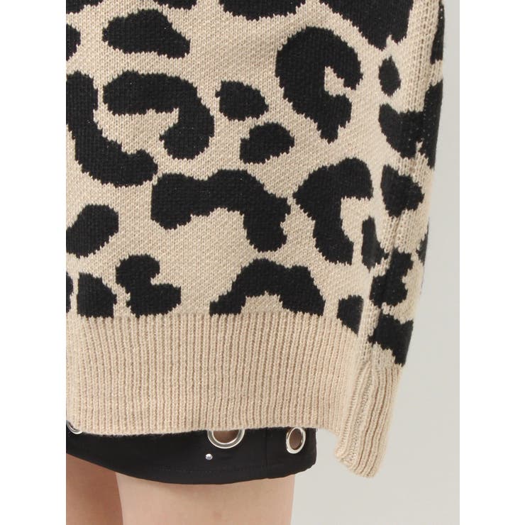 ラメGレオパードニットカーディガン | GYDA | 詳細画像24 