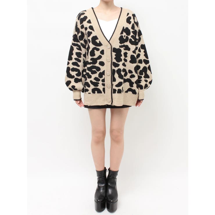ラメGレオパードニットカーディガン | GYDA | 詳細画像26 
