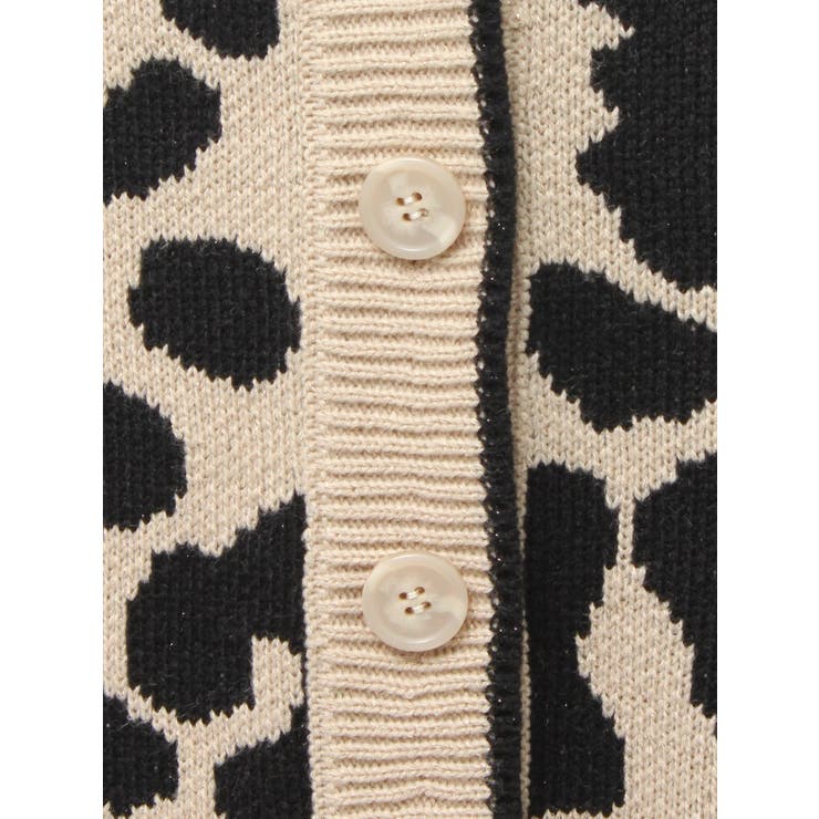 ラメGレオパードニットカーディガン | GYDA | 詳細画像30 