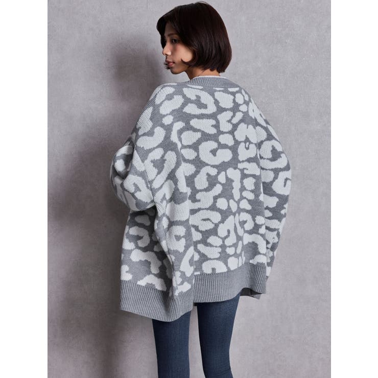 ラメGレオパードニットカーディガン | GYDA | 詳細画像8 