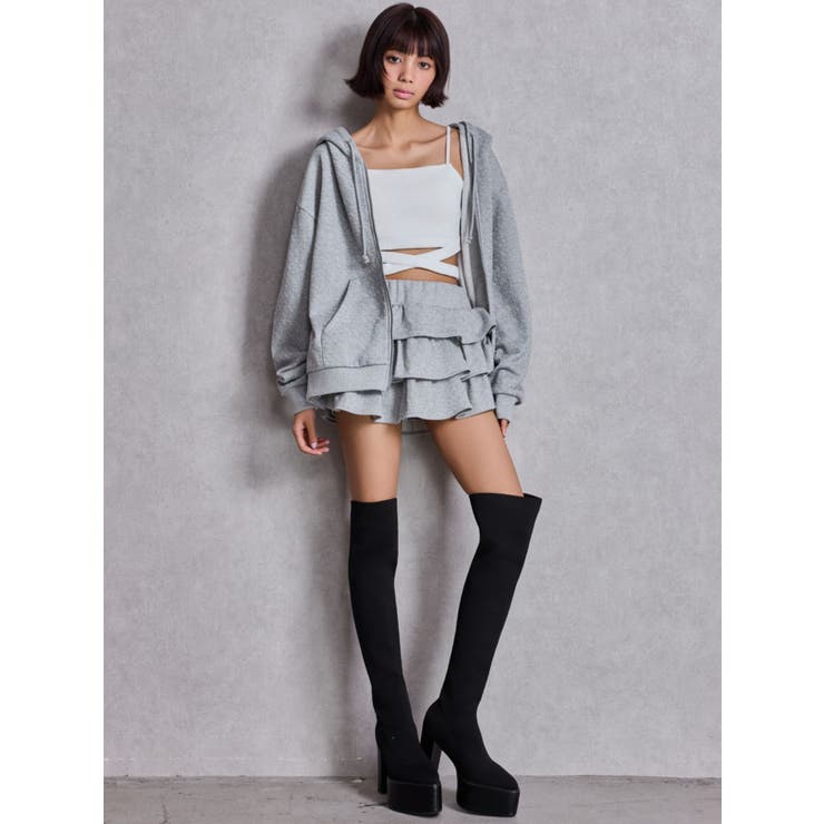 GG chain glitter print BIGパーカー | GYDA | 詳細画像17 