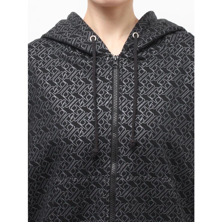 GG chain glitter print BIGパーカー | GYDA | 詳細画像23 