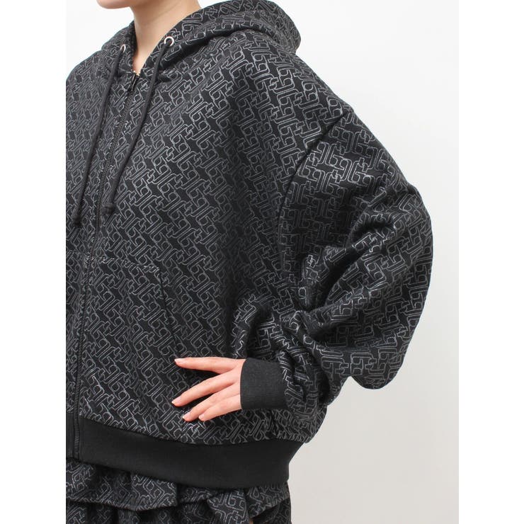 GG chain glitter print BIGパーカー | GYDA | 詳細画像24 