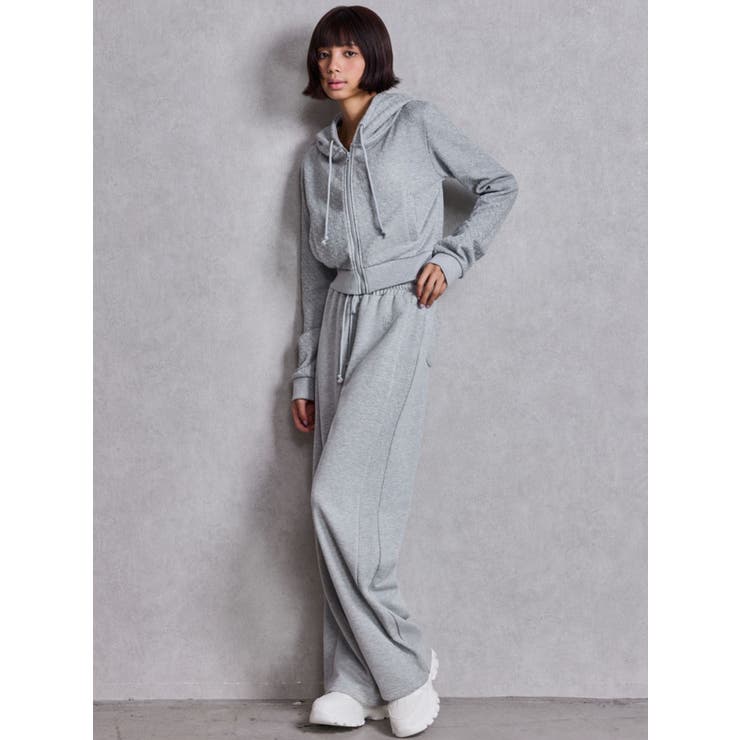 GG chain glitter print shortパーカー | GYDA | 詳細画像13 